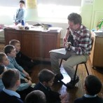 Mr Smyth and the boys singing