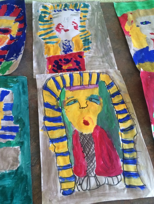 Egyptian Art in 5th Class