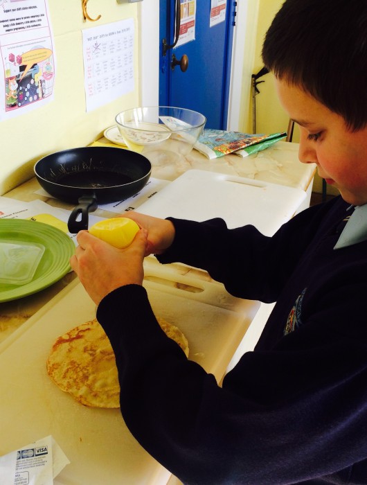 Pancake Tuesday in 5th Class